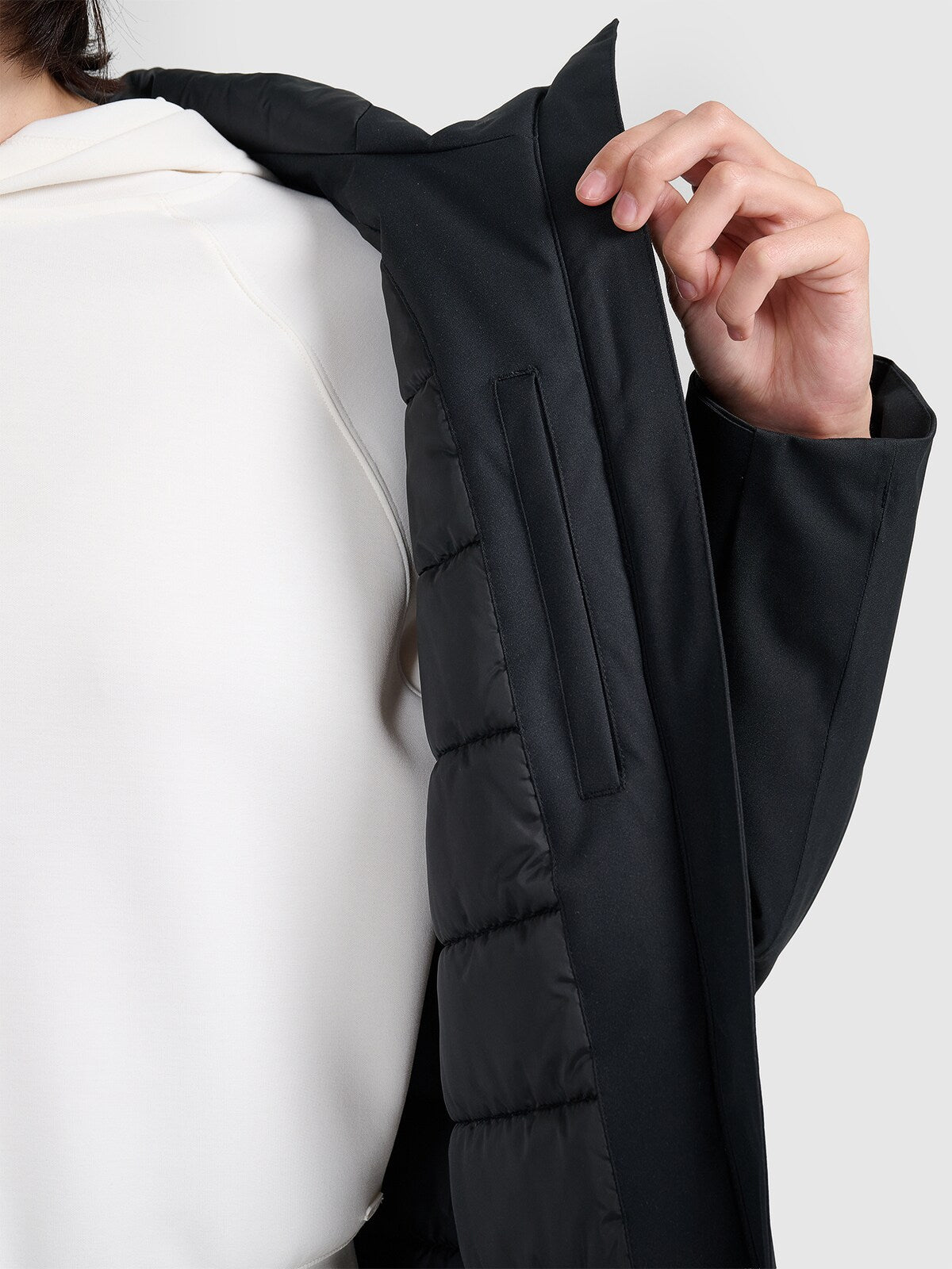 Parka zimowa membrana 8000 damska - czarna
