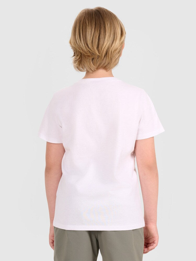 T-shirt regular z nadrukiem chłopięcy - czarny
