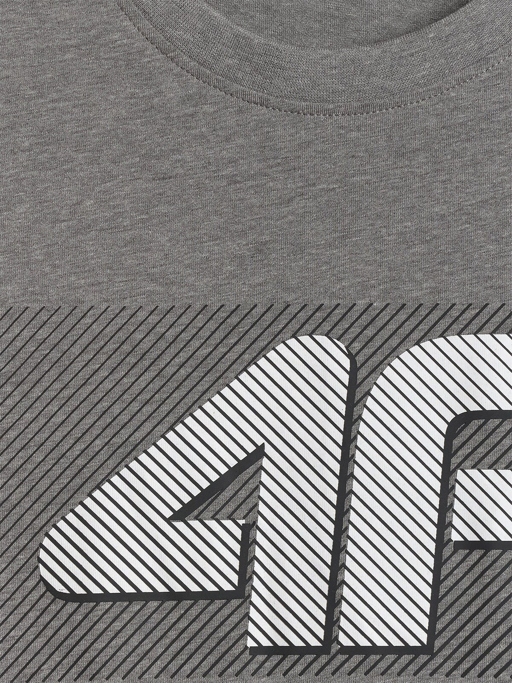 T-shirt regular z nadrukiem męski - biały