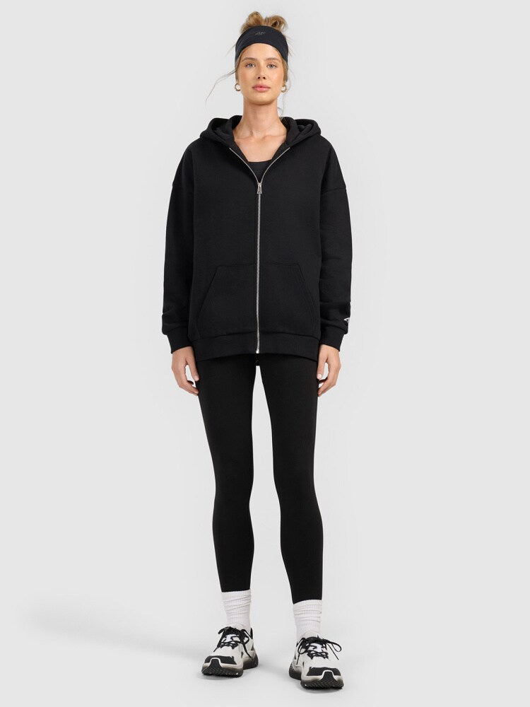 Legginsy dzianinowe damskie - czarne