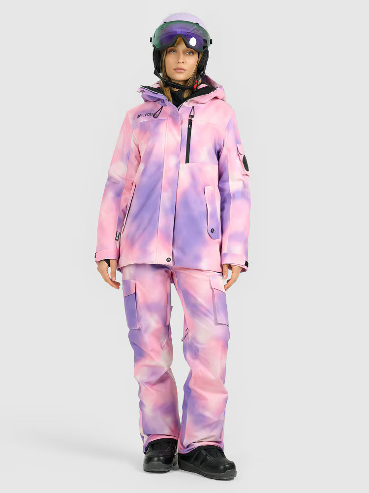 Kurtka snowboardowa membrana 15000 damska - czarna