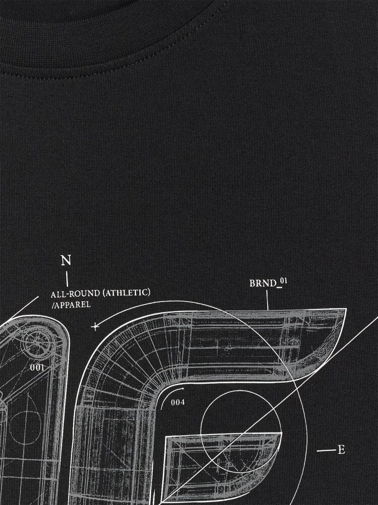 T-shirt regular z nadrukiem męski - czerwony