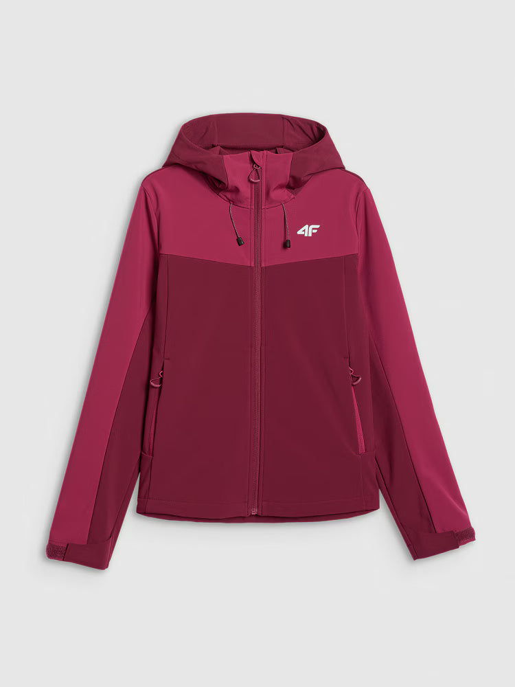 Kurtka softshell wiatroodporna membrana 8000 damska - niebieska
