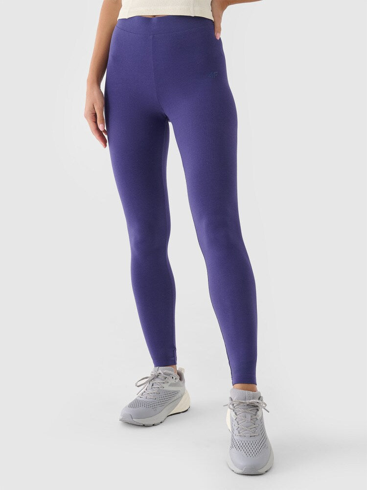 Legginsy dzianinowe damskie - czarne