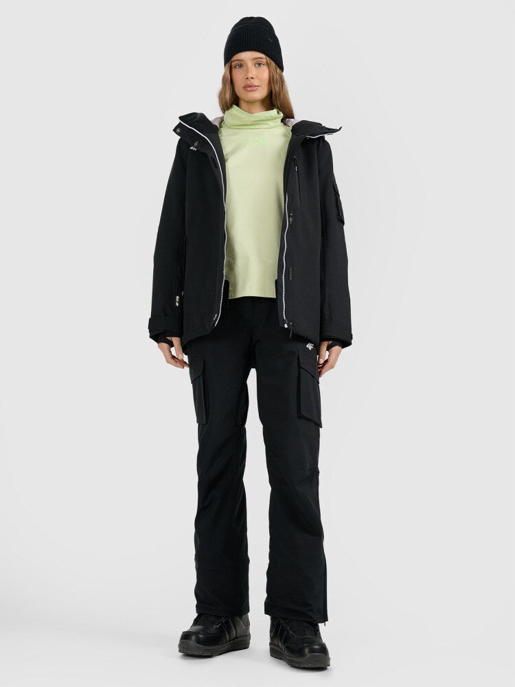 Kurtka snowboardowa membrana 15000 damska - czarna