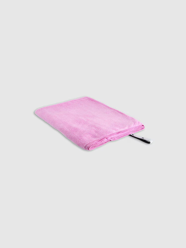Ręcznik sportowy szybkoschnący M (80 x 130 cm) - różowy