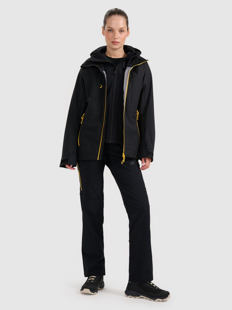 Kurtka softshell wiatroodporna membrana 8000 damska - niebieska