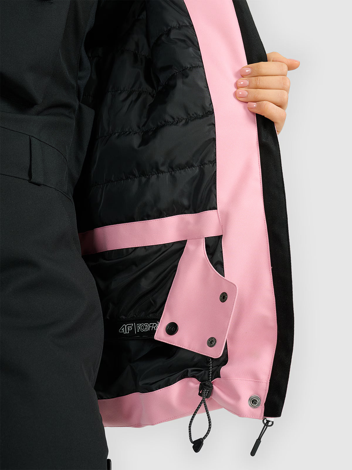 Kurtka snowboardowa membrana 15000 damska - czarna