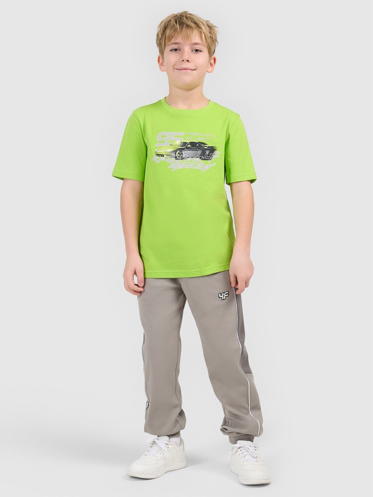 T-shirt regular z nadrukiem chłopięcy - czerwony