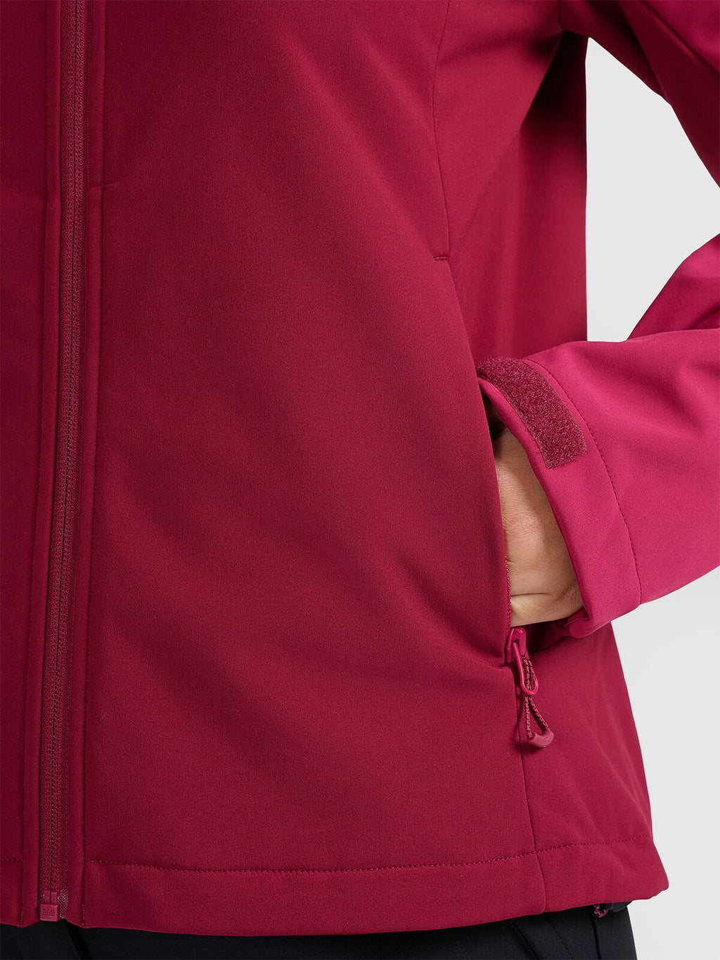 Kurtka softshell wiatroodporna membrana 8000 damska - niebieska