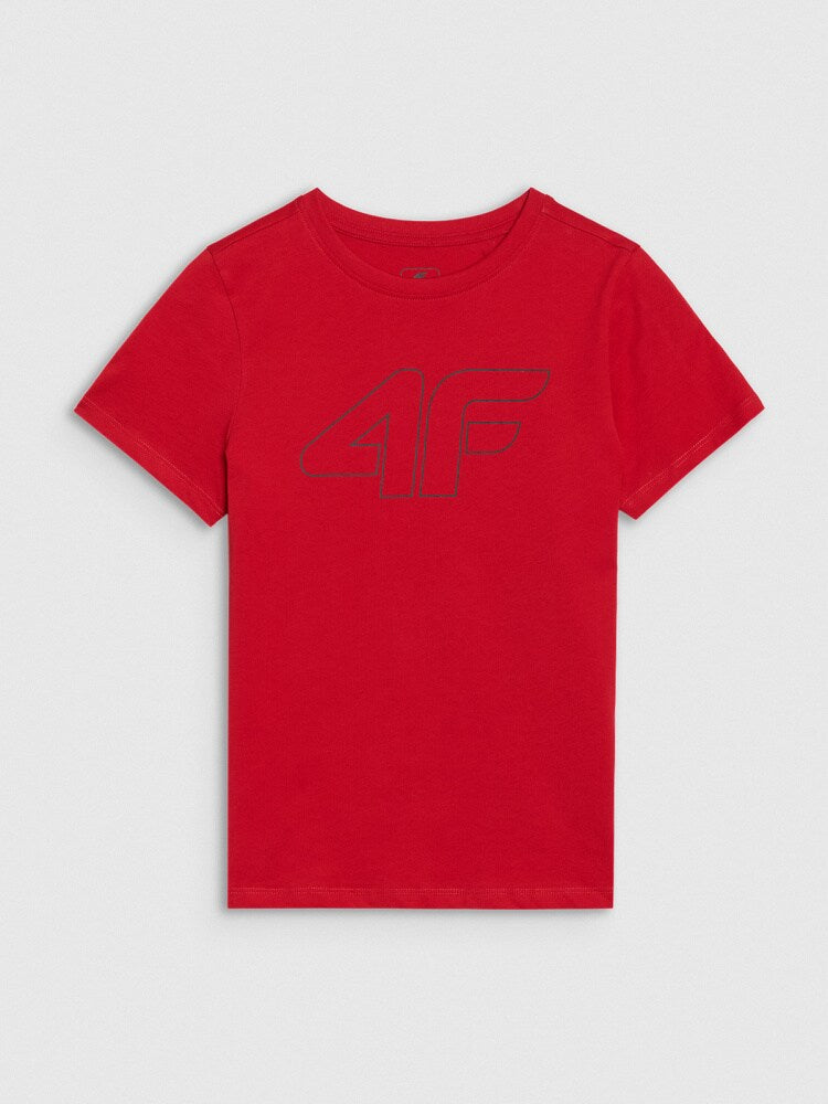 T-shirt z nadrukiem chłopięcy - granatowy
