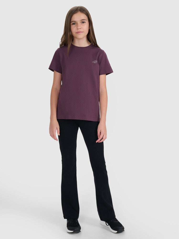 T-shirt regular gładki (2-pack) dziecięcy - multikolor