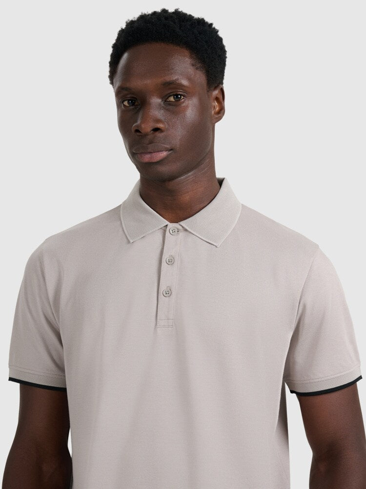 Koszulka polo regular męska - czarna