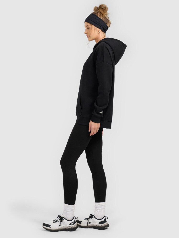 Legginsy dzianinowe damskie - czarne