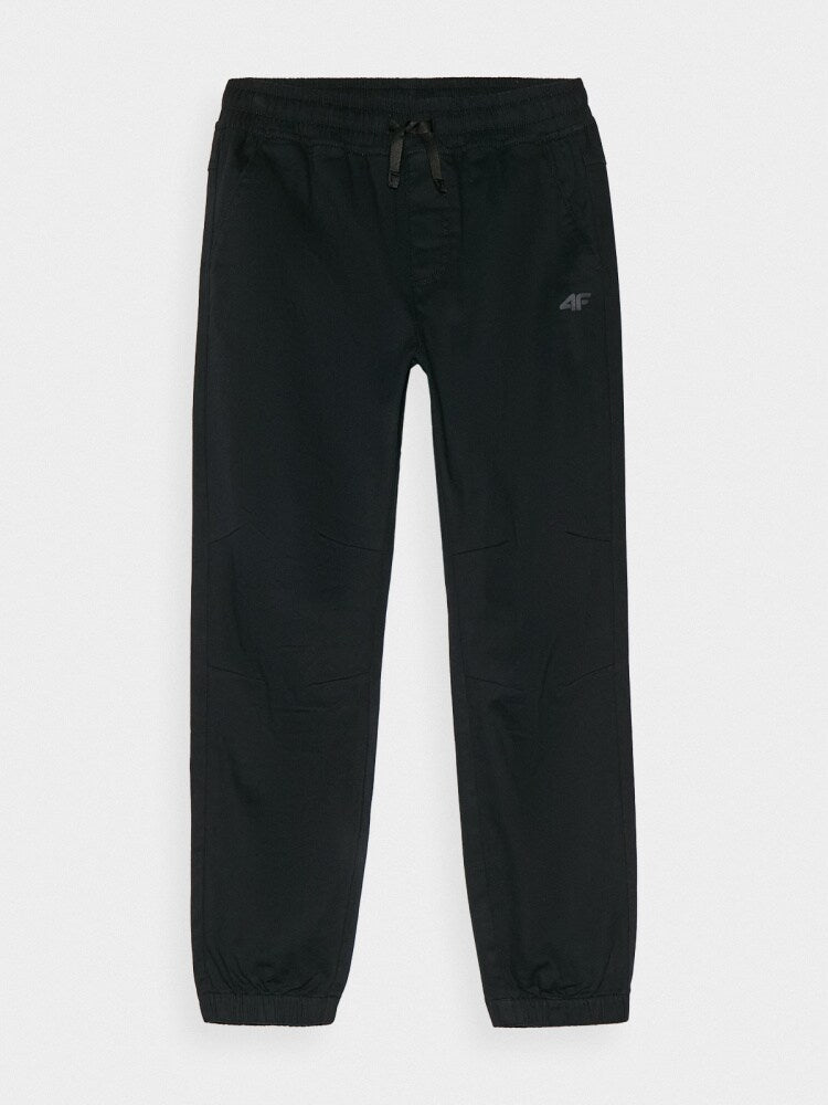 Spodnie casual joggery chłopięce - brązowy