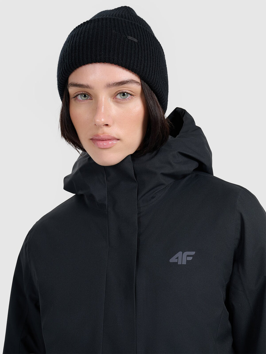 Parka zimowa membrana 8000 damska - czarna