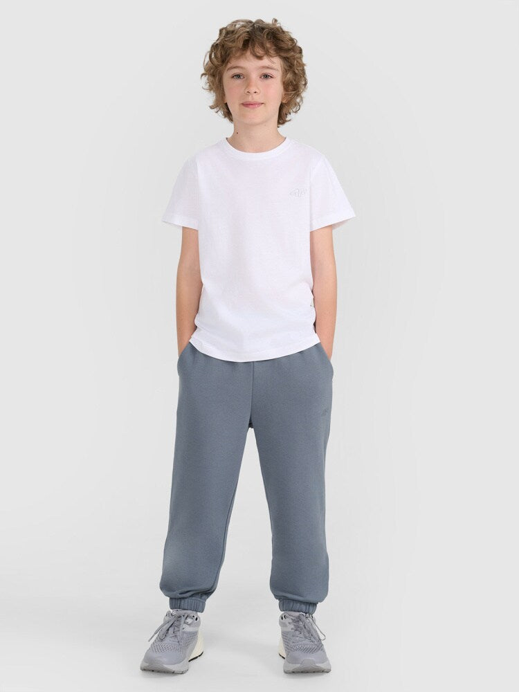 T-shirt regular gładki (2-pack) dziecięcy - multikolor