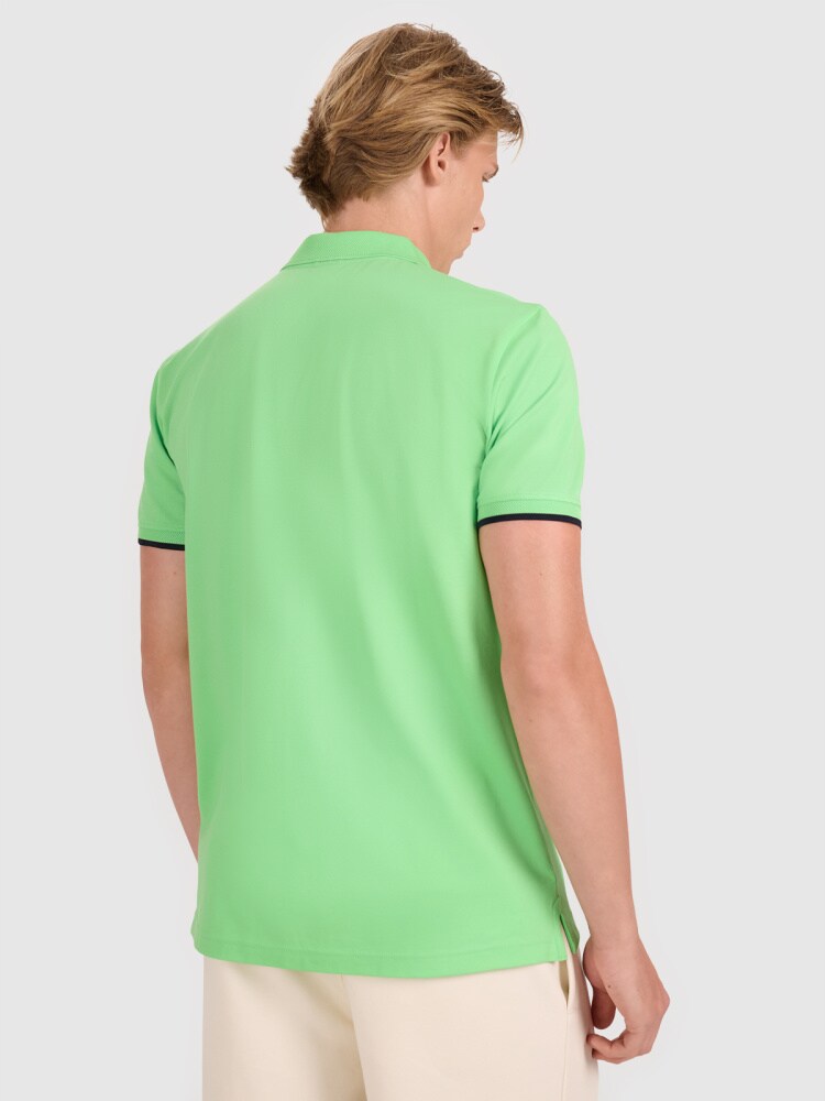 Koszulka polo regular męska - czarna