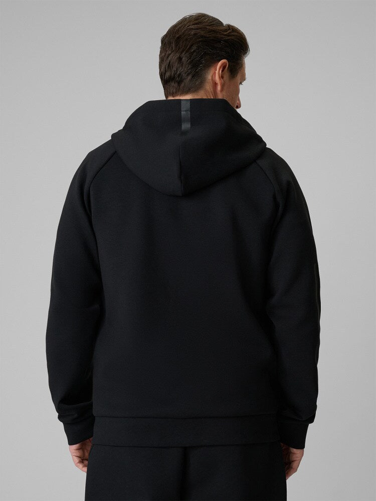 Bluza dresowa regular z kapturem męska - szara