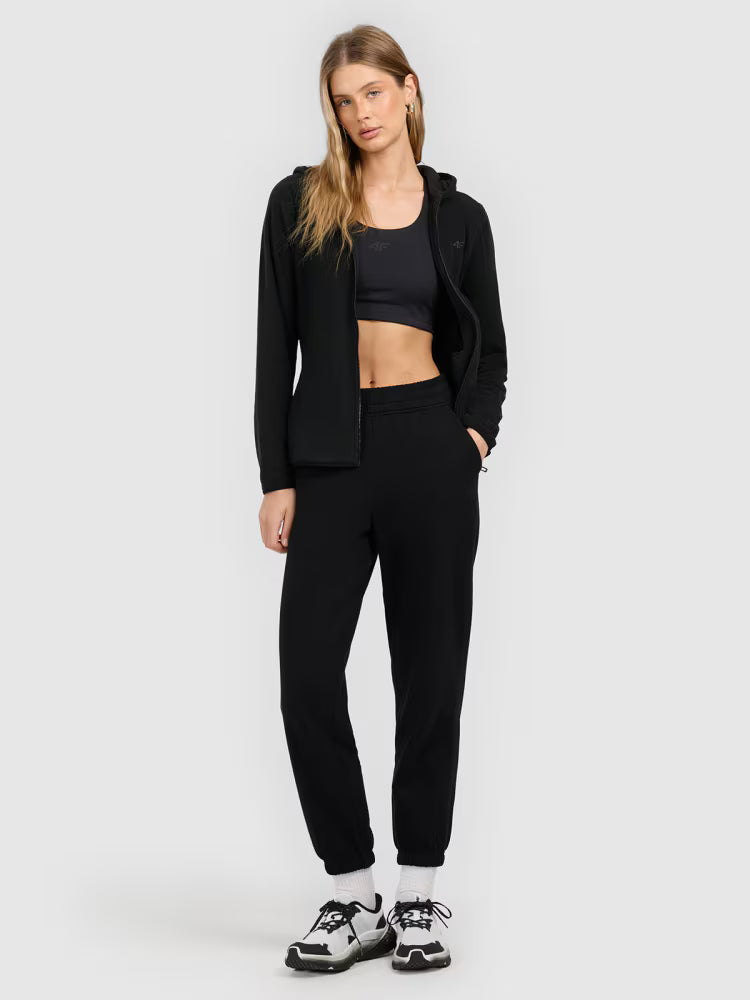 Polar slim z kapturem damski - czarny