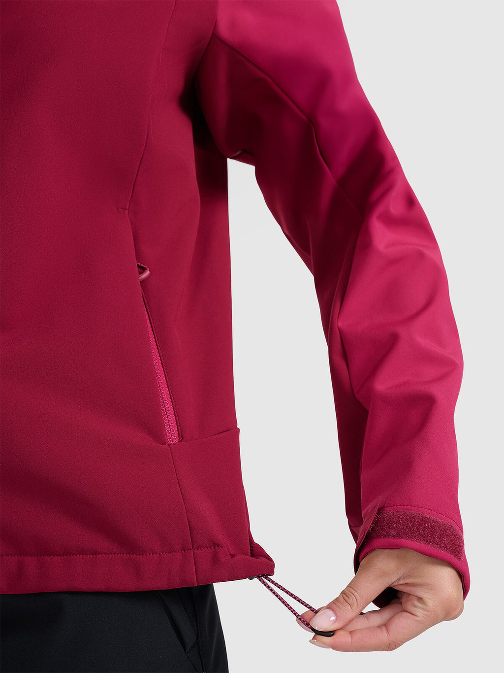 Kurtka softshell wiatroodporna membrana 8000 damska - niebieska