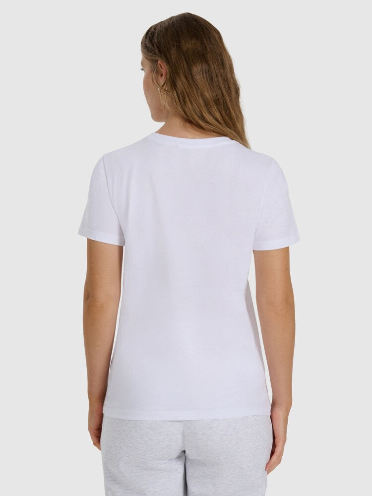 T-shirt regular gładki damski - czarny
