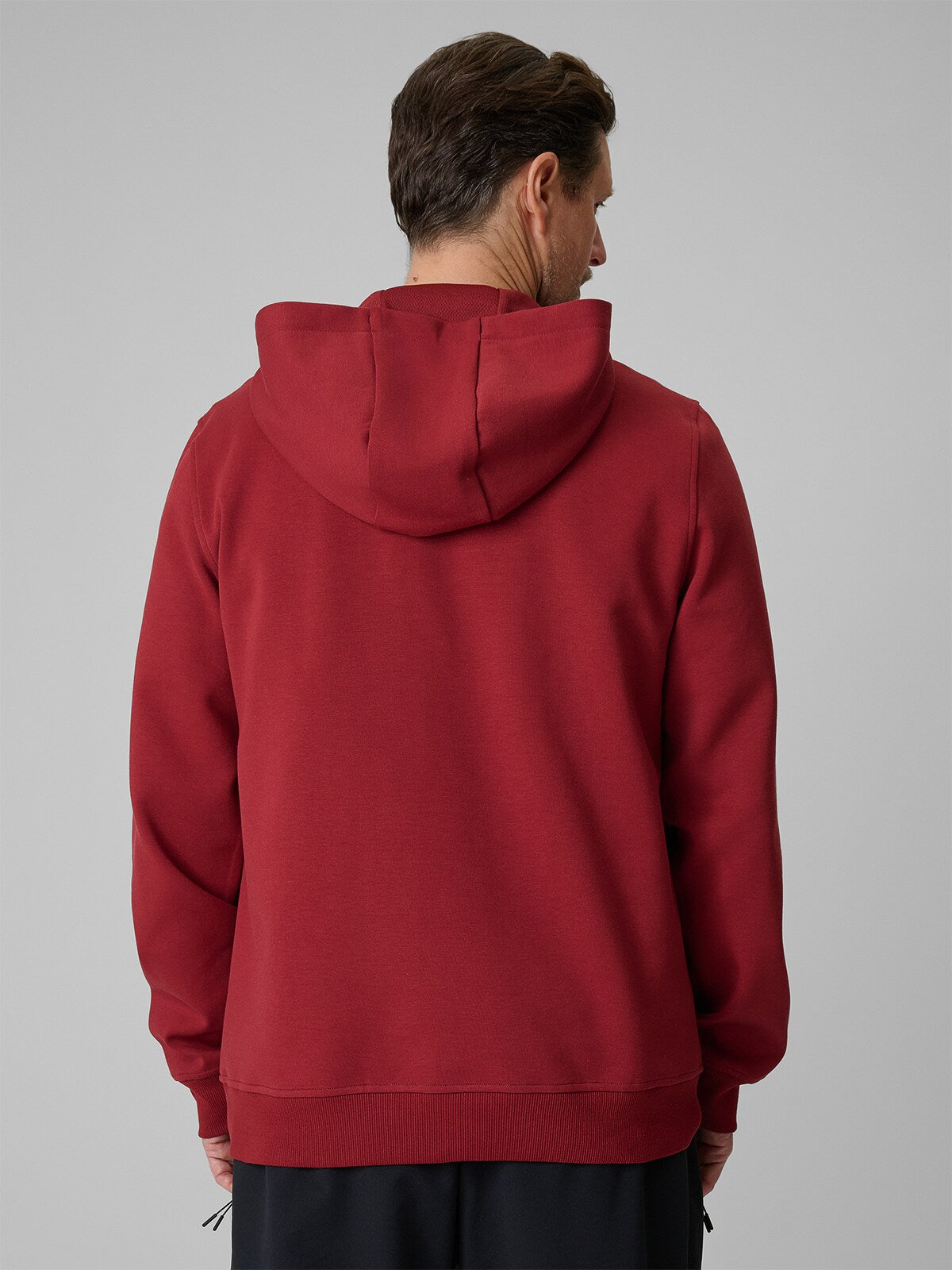 Bluza dresowa regular z kapturem męska - granatowa