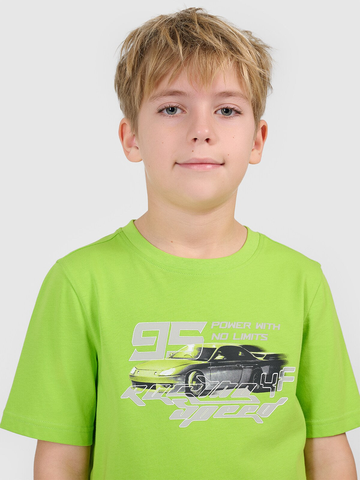 T-shirt regular z nadrukiem chłopięcy - czerwony