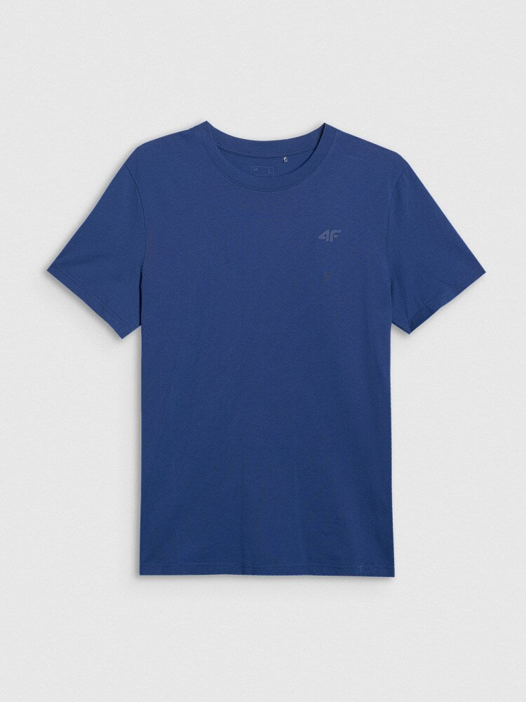 T-shirt regular gładki męski (2-pack) - czarny