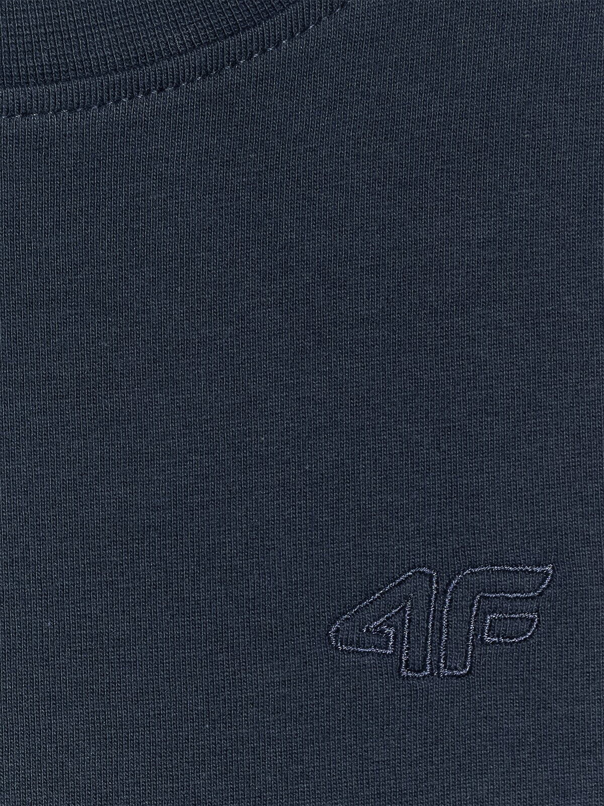T-shirt regular gładki chłopięcy - czarny