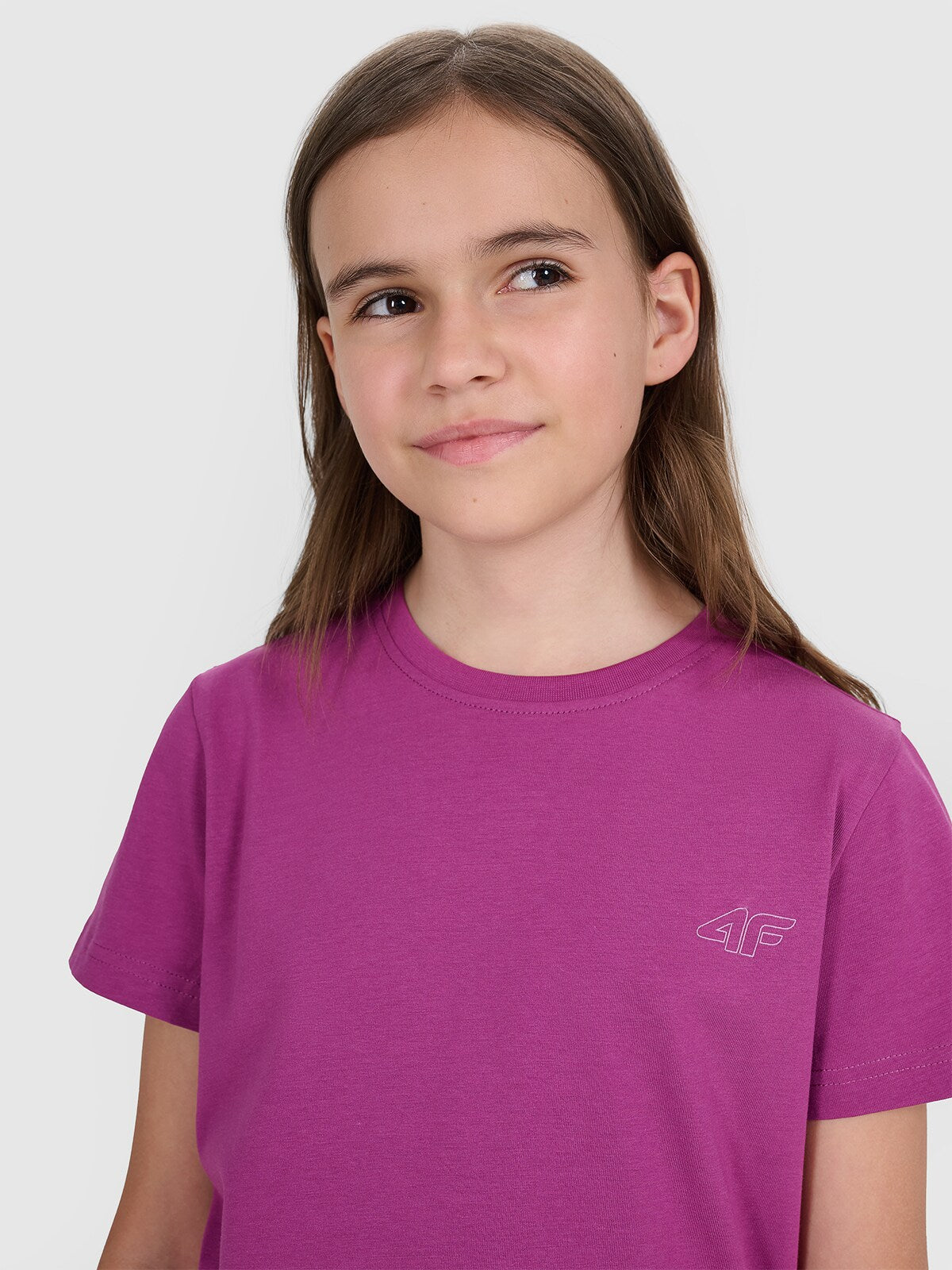 T-shirt regular gładki (2-pack) dziecięcy - multikolor