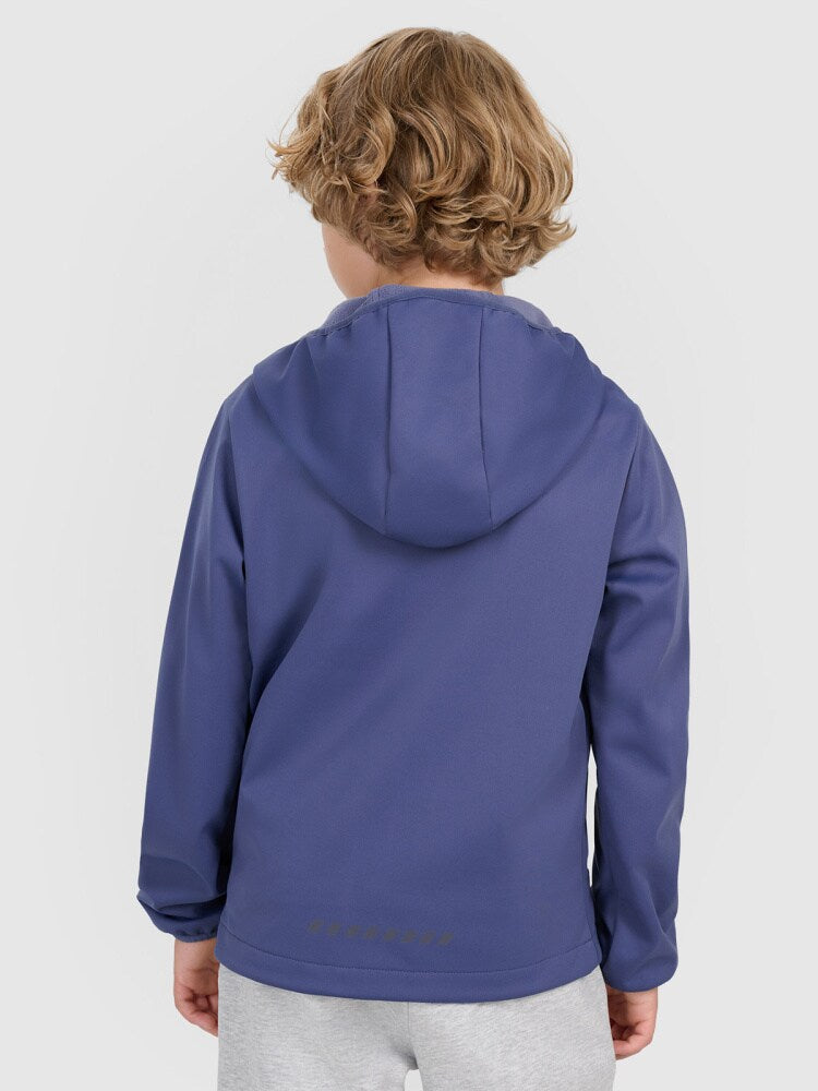 Kurtka softshell wiatroodporna membrana 5000 chłopięca - czerwona