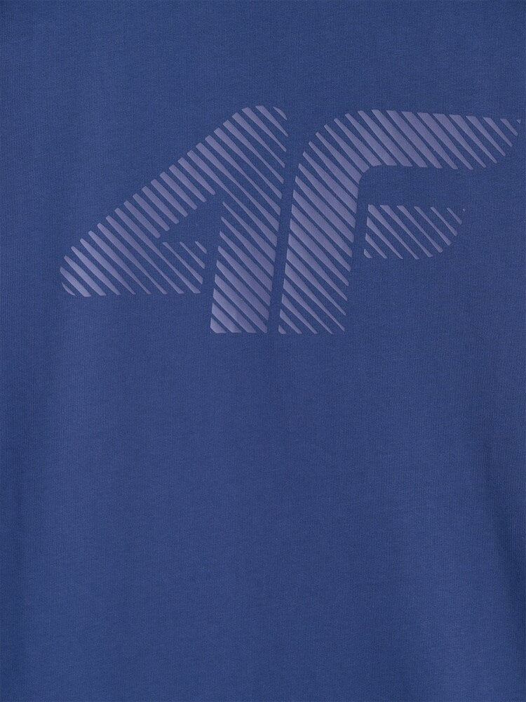T-shirt regular z nadrukiem męski - biały