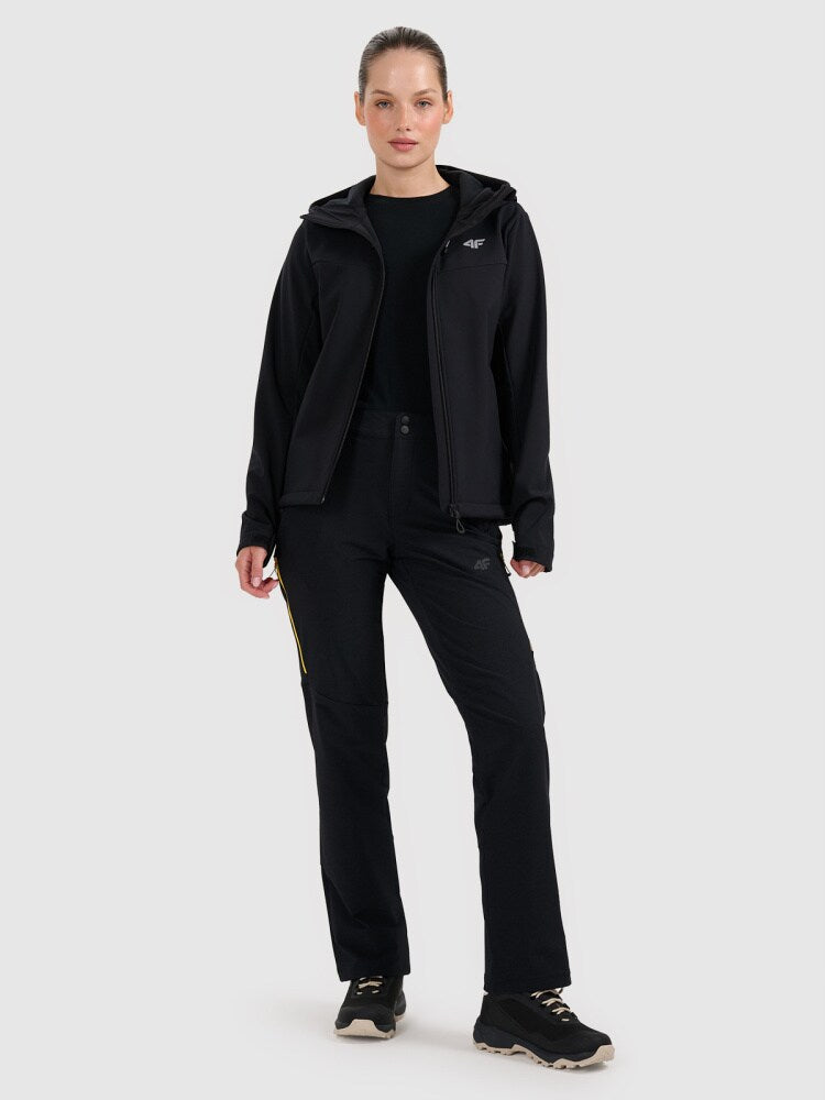 Kurtka softshell wiatroodporna membrana 8000 damska - niebieska