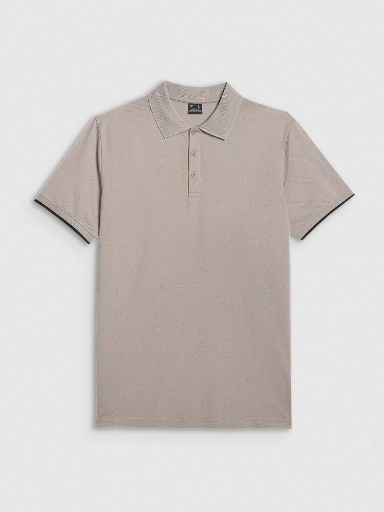 Koszulka polo regular męska - czarna