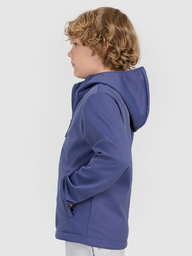 Kurtka softshell wiatroodporna membrana 5000 chłopięca - czerwona