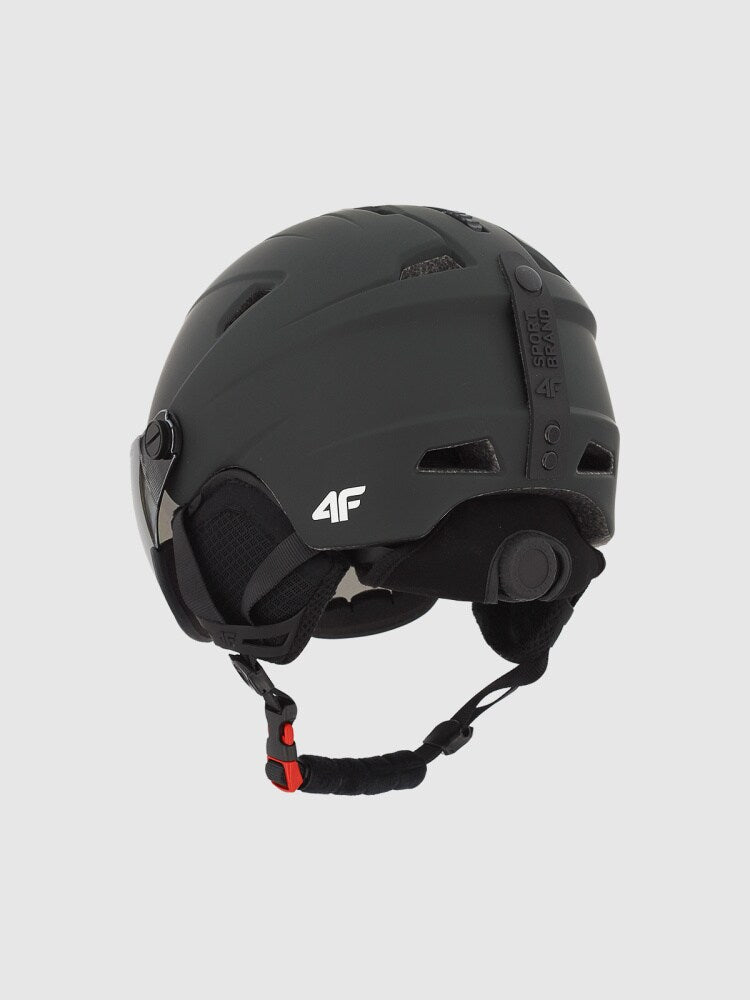 Kask narciarski z goglami uniseks - fioletowy