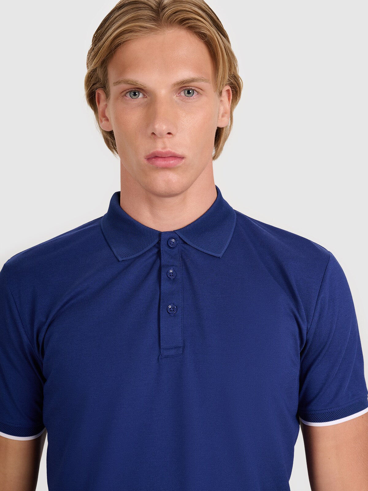 Koszulka polo regular męska - czarna
