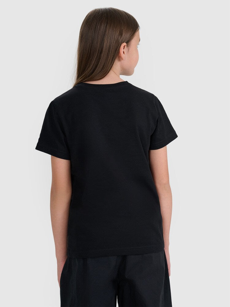 T-shirt regular gładki (2-pack) dziecięcy - multikolor