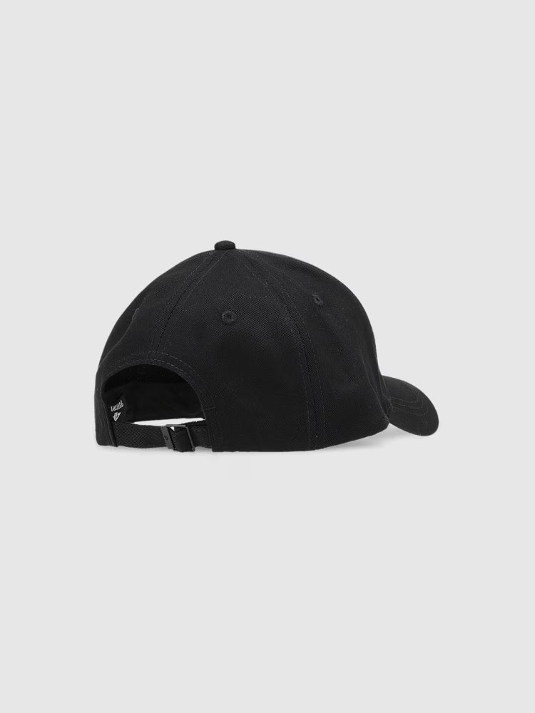 Czapka z daszkiem strapback uniseks - czarna