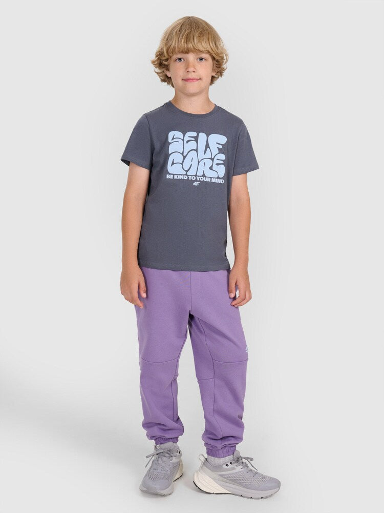 T-shirt regular z nadrukiem chłopięcy - oliwkowy
