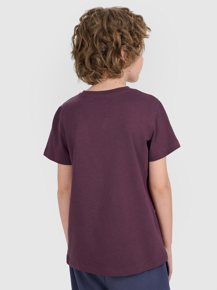 T-shirt regular gładki (2-pack) dziecięcy - multikolor