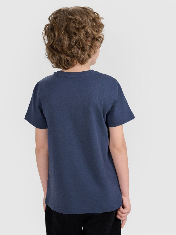 T-shirt regular gładki (2-pack) dziecięcy - multikolor
