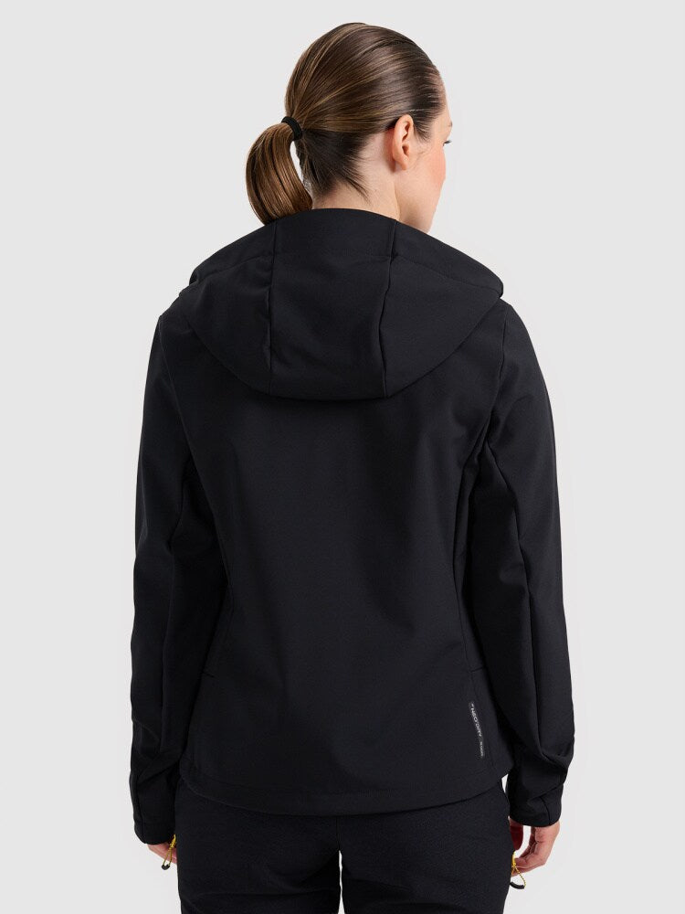 Kurtka softshell wiatroodporna membrana 8000 damska - niebieska