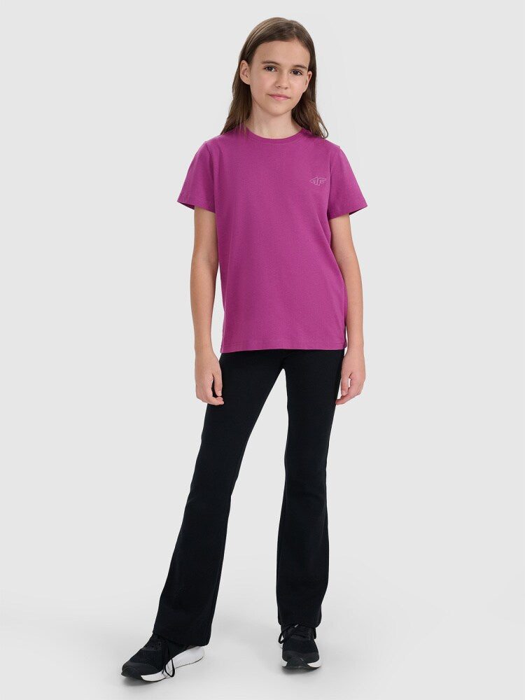 T-shirt regular gładki (2-pack) dziecięcy - multikolor