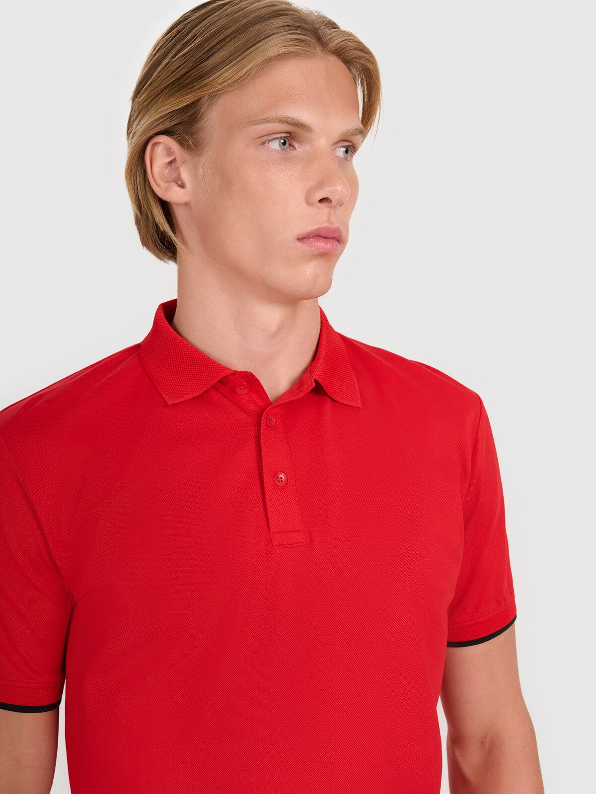 Koszulka polo regular męska - czarna