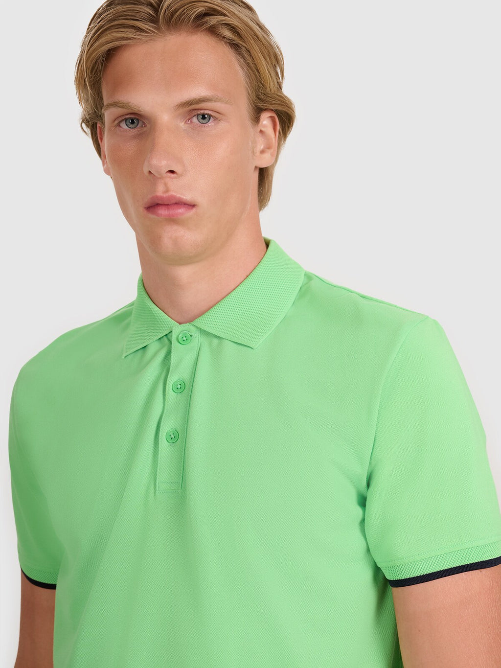 Koszulka polo regular męska - czarna