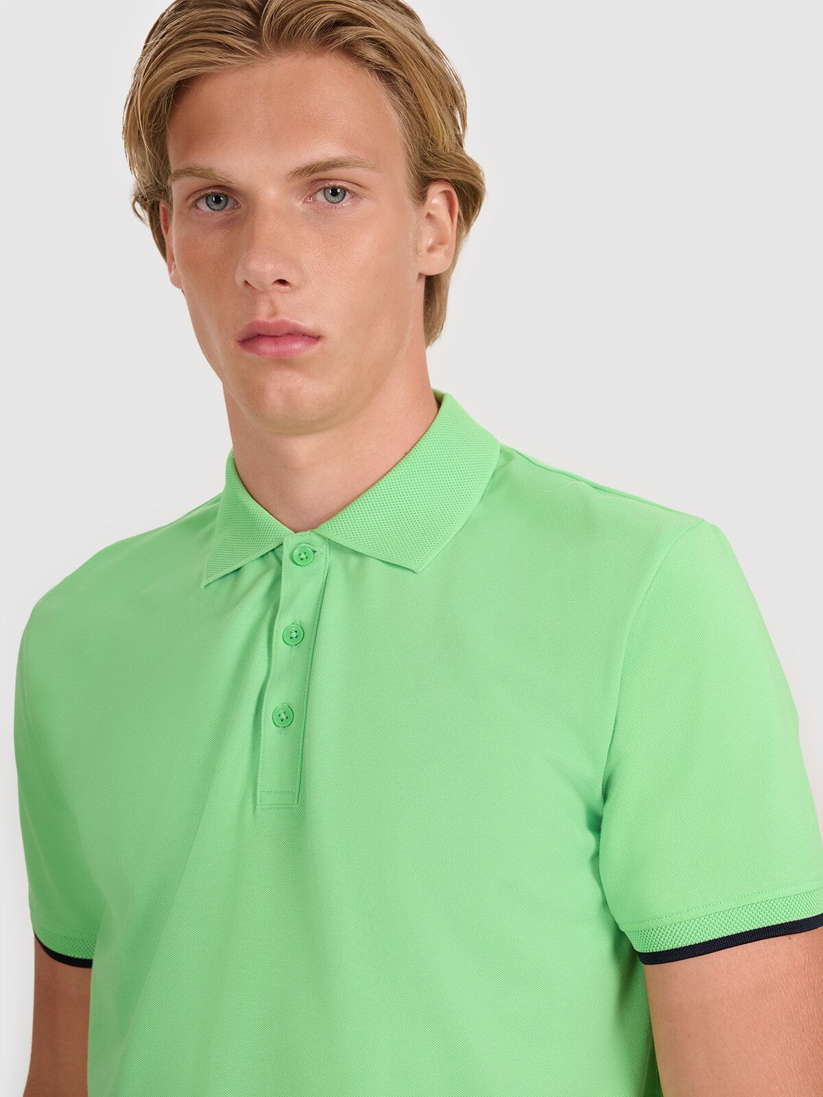 Koszulka polo regular męska - czarna