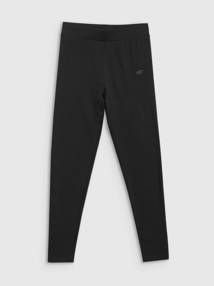 Legginsy dzianinowe damskie - czarne