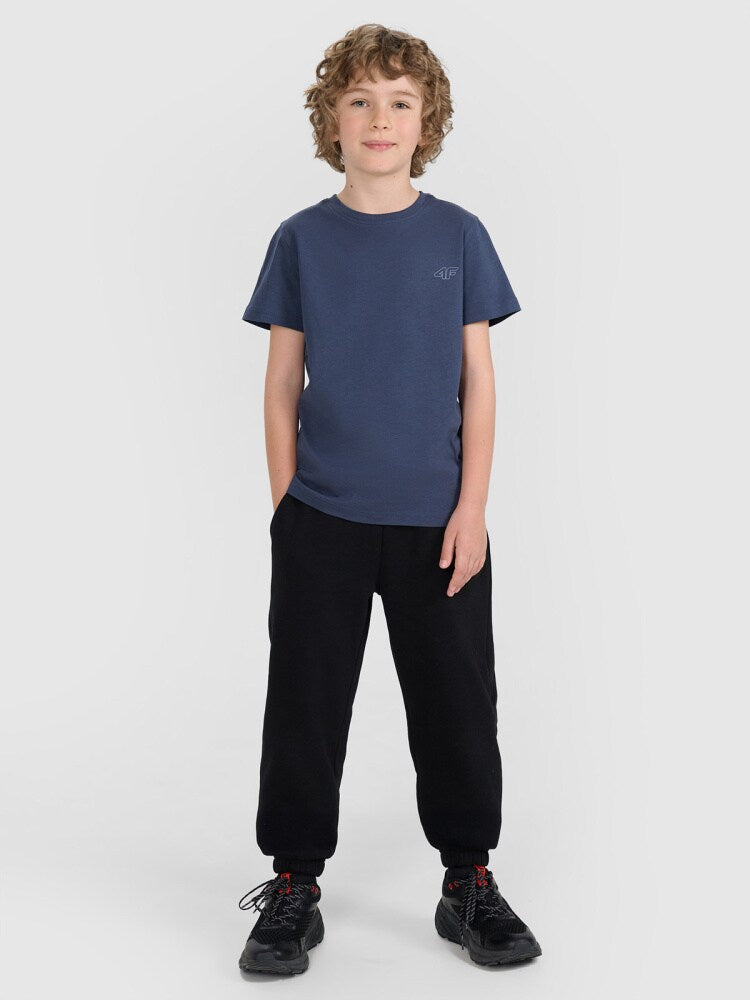 T-shirt regular gładki (2-pack) dziecięcy - multikolor